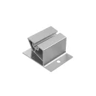 Lower aluminium stand for ballast system on rails 80mm
