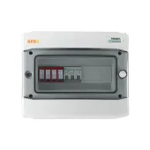 Inverter connection distributor with Dehn AC surge arrester type 2, 25A 3-F