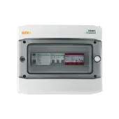 Rozdzielnica przyłączeniowa inwertera z ogranicznikiem przepięć AC Dehn typ 1+2, 25A 3-F, RCD typ A 40A/300mA