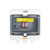 Inverter connection switchgear with Dehn type 2 AC surge arrester, 16A 1-F, RCD type A 40A/300mA