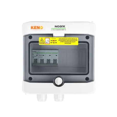 AC connection box with a 20A 3-F 4P circuit breaker