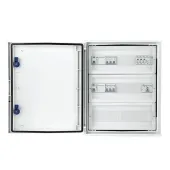 Inverter connection box IP 66 with AC surge arrester type 1 + 2, 2x 50A 3-F, 2x RCD type A 63A / 300mA, FR 125A, sign. phases