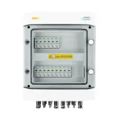 DC-Anschlusskasten mit DC Noark 1000V Typ 1 + 2 Überspannungsableiter, 5x PV-String, 5x MPPT