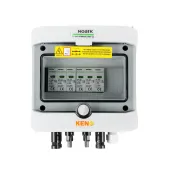 DC connection switchgear with DC Noark 1000V type 1 + 2 surge arrester, 2x PV string, 2x MPPT