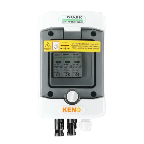 DC connection box with DC Noark 1000V type 1 + 2 surge arrester, 1x PV string, 1x MPPT