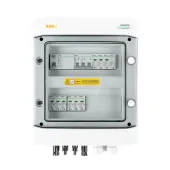 DC + AC propojovací krabice s omezovačem přepětí Noark 1000V typ 1 + 2, 2 x PV string, 2 x MPPT / omezená AC Noark typ 1 + 2