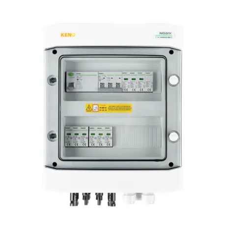 DC + AC propojovací krabice s omezovačem přepětí Noark 1000V typ 1 + 2, 2 x PV string, 2 x MPPT / omezená AC Noark typ 1 + 2