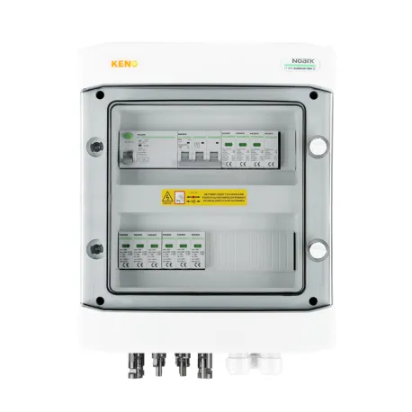 DC + AC Anschlusskasten mit Überspannungsbegrenzer Noark 1000V Typ 1 + 2, 2 x PV String, 2 x MPPT / Begrenzer AC Typ 1 + 2, 16A