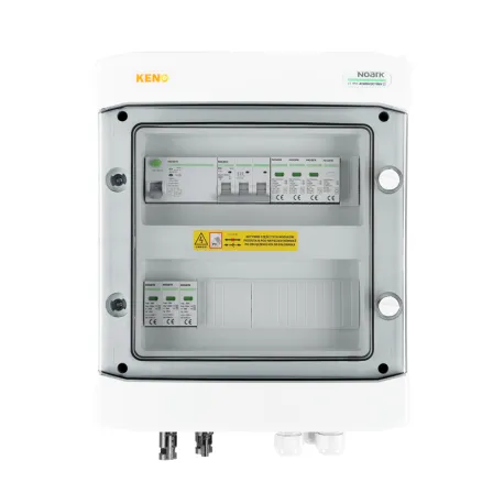 DC + AC Anschlusskasten mit Noark Überspannungsableiter 1000V Typ 1 + 2, 1 x PV String, 1 x MPPT / Begrenzer AC Noark Typ 1 +