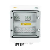 DC connection switchgear with DC surge arrester Noark 1000V type 1 + 2, 4 + 2 x PV string, 2x MPPT, 12x protection trans. 15A