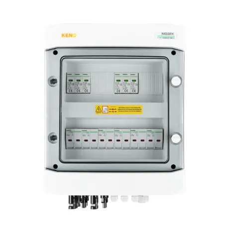 DC connection switchgear with DC surge arrester Noark 1000V type 1 + 2, 4 + 2 x PV string, 2x MPPT, 12x protection trans. 15A
