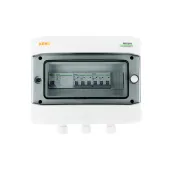 Heat pump connection box with a C16A 3-F, B16A, RCD 40A / 30mA type A switch