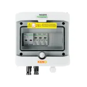 DC connection box with DC Noark 1000V type 1 + 2 surge arrester, 1x PV string, 1x MPPT, 2x protection trans. 15A