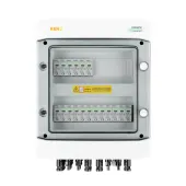 DC connection box with DC Noark 1000V type 1 + 2 surge arrester, 6x PV string, 6x MPPT