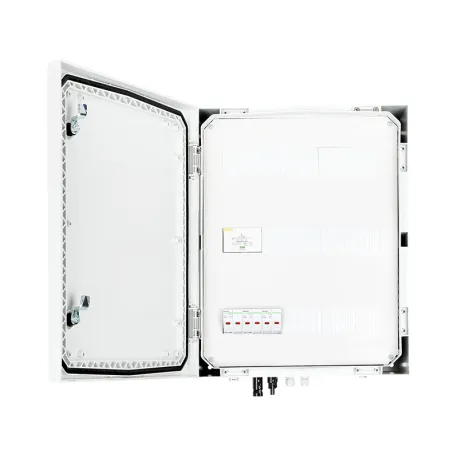 Rozdzielnica przyłączeniowa IP66 inwertera z ogranicznikiem przepięć DC 1000V typu 1+2, 3x łańcuch PV, 1x MPPT, 6x zab. przet