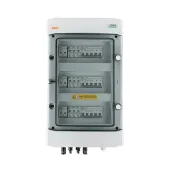 DC connection switchgear with DC surge arrester Noark 1000V type 1 + 2, 3x PV string, 3x MPPT, 6x protection trans. 25A, 3x DC