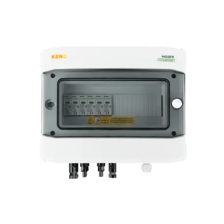 DC connection switchgear with DC Noark 1000V type 1 + 2 surge arrester, 3x PV string, 2x MPPT