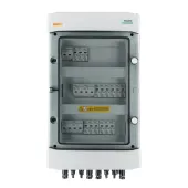 DC connection box with DC Noark 1000V type 1 + 2 surge arrester, 5 x PV string, 5 x MPPT, safety trans. 10x15A