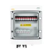 DC connection switchgear with surge arrester DC 600V type 2, 4x PV string, 4x MPPT 8x protection trans. 20A