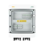 DC connection box with DC Noark 1000V type 1 + 2 surge arrester, 6x PV string, 4x MPPT