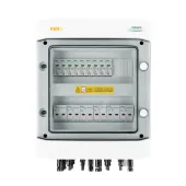 DC connection switchgear with DC surge arrester Noark 1000V type 1 + 2, 6x PV string, 3x MPPT, 12x protection trans. 20A