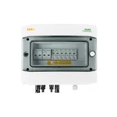 DC connection switchgear with DC surge arrester Noark 1000V type 1 + 2, 2x PV string, 2x MPPT, 4x protection trans. 15A