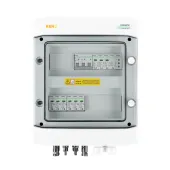 DC + AC propojovací krabice s omezovačem přepětí Noark 1000V typ 1 + 2, 2 x PV string, 2 x MPPT / omezená AC Noark typ 1 + 2