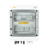 DC + AC propojovací krabice s přepěťovou ochranou Noark 1000V typ 1 + 2, 3x PV string, 3x MPPT / omezená AC Noark typ 1 + 2