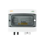 DC + AC connection box with surge arrester Noark 1000V type 1 + 2, 1 x PV string, 1 x MPPT // Ogr. flow Noark type 2, 10A 3-F