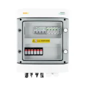 DC + AC connection box with 1000V type 2 surge arrester, 2 x PV string, 2 x MPPT / limited AC type 2, off 16A 3-F, rev. growth