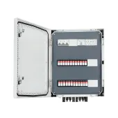 DC + AC connection box IP 66 with 1000V type 2 surge arrester, 8x PV string, 8x MPPT / limited AC type 2, 80A 3F, FR 100A