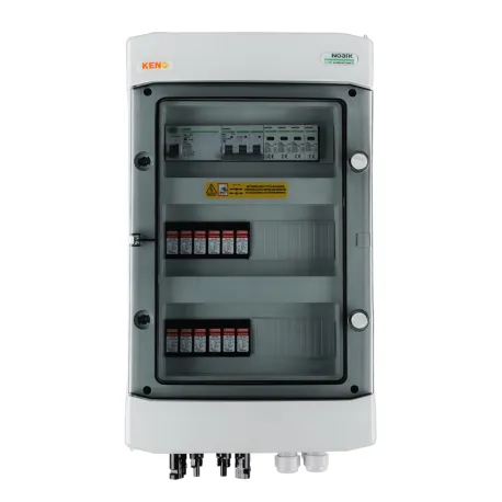 DC + AC Anschlusskasten mit 1000V Typ 2 Überspannungsableiter, 4 x PV String, 4 x MPPT / limitiert AC Typ 2, 50A 3-F, RCD Typ A