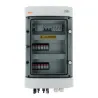 DC + AC Anschlusskasten mit 1000V Typ 2 Überspannungsableiter, 4 x PV String, 4 x MPPT / limitiert AC Typ 2, 50A 3-F, RCD Typ A