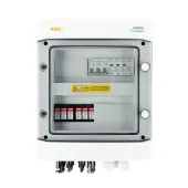 DC + AC connection box with 1000V type 1 + 2 surge arrester, 4 x PV string, 2 x MPPT // limited AC type 1 + 2, 32A 3-F