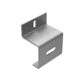 Low end handle for free-standing vertical construction dedicated to bifacial modules