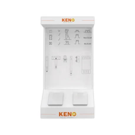 Demonstration stand with construction elements SAMPLE