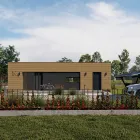 B1 Herdla - modular house B1, CLT technology, single-storey, usable area 55.31 m2