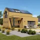 C2 Borgund - modular house C2, CLT technology, one-story, usable area 79.36 m2