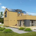 F1 Ulvik - modular house F1, CLT technology, one-story, usable area 94.32 m2