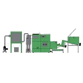 Automatic biomass boiler AZSB PREMIUM 120 kW NS+CYKLON+FILTER