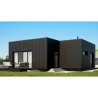 CLT house with black facade