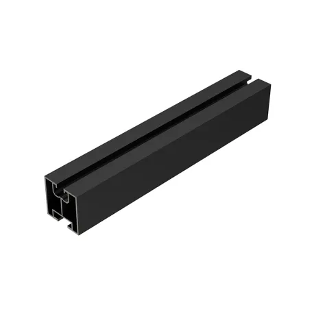 Black Aluminium profile 2400mm (K-01-2400-CZ)