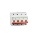 Overcurrent circuit breaker 20 kA, characteristic B, 80 A, 4-pole.