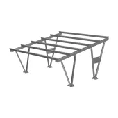 Carport two-station construction MAGNELIS - without modules. Compatible with modules with dimensions: 2278x1134 (without clamps