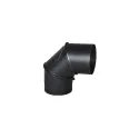 Adjustable black elbow 160 (090°) with cleaning opening, 3 elements