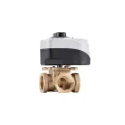 Zawór 4-drogowy mieszający 1 cal Kv 12.0 z siłownikiem 3-punktowym 230V