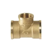 Reduction tee 34 inch X 12 inch X 34 inch brass Comisa