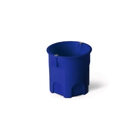 Flush-mounted plaster box blue