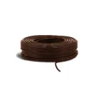 Double-insulated power cord - brown