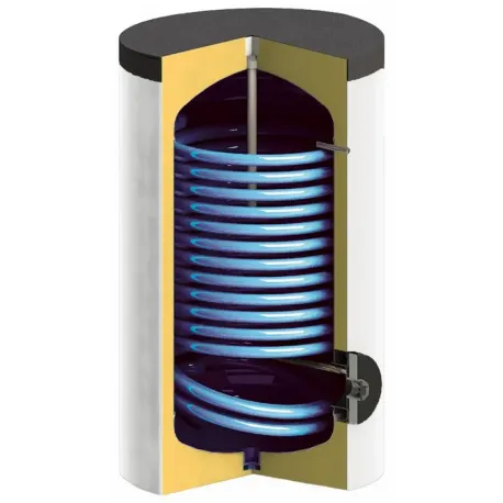 Warmwasserspeicher KHT BTm mit 1 großen Heizschlange für Wärmepumpen 200 - 500